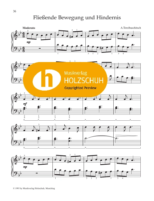 Fließende Bewegung und Hindernis